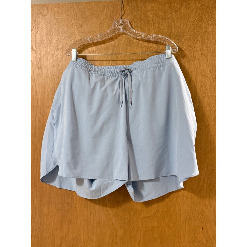 Eddie Bauer Departure Shorts Blue Smoke Womens 3X‎ Plus Size Hiking Travel 4875